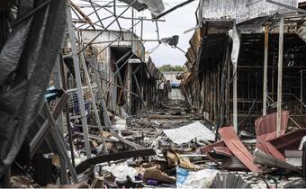 Ogromne zniszczenia w Charkowie po rosyjskim ataku