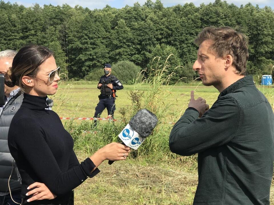 Sterczewski udziela wywiadu TVN24 / autor: wPolityce.pl