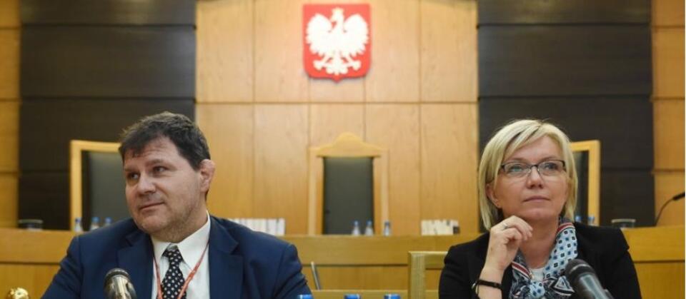 Mariusz Muszyński i Julia Przyłębska / autor: PAP/Radek Pietruszka