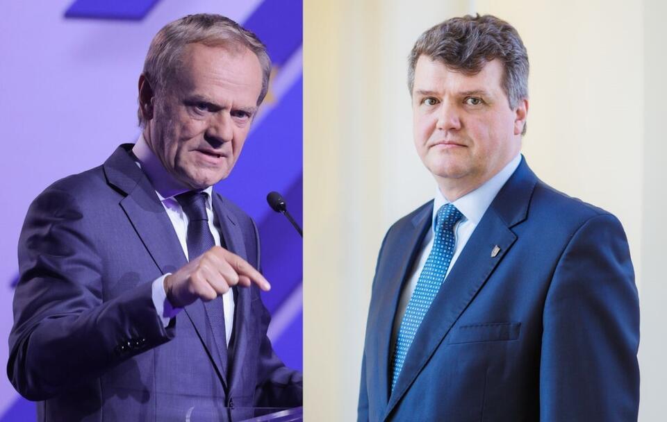 Donald Tusk/ Wiceszef MSWiA Maciej Wąsik / autor: Fratria 