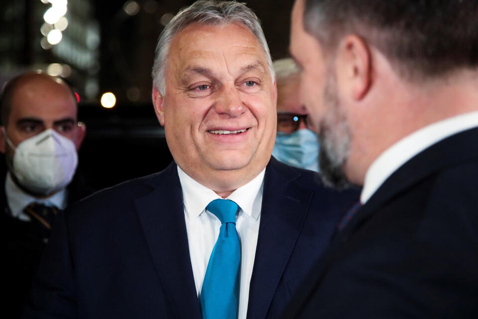 Premier Węgier w Madrycie  / autor: EPA/PAP