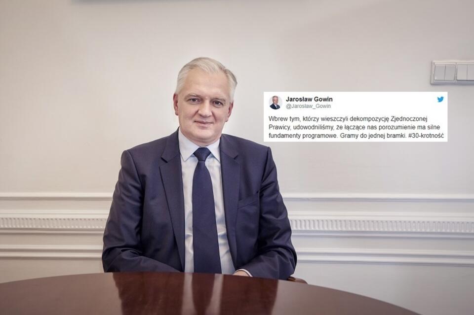 autor: Fratria/Twitter Jarosław Gowin