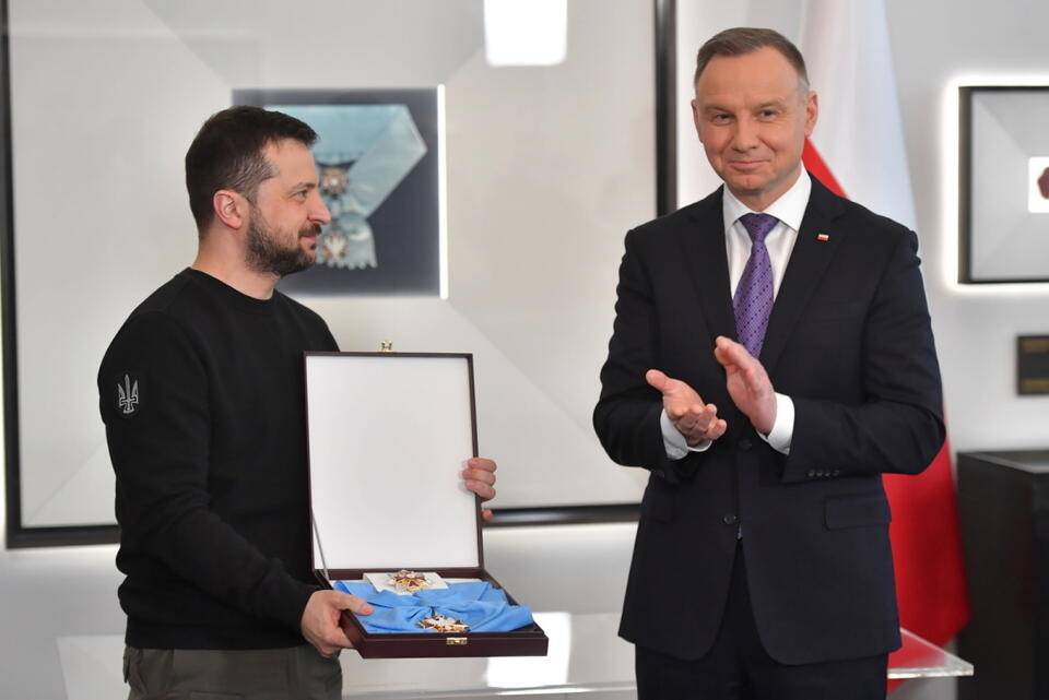 Andrzej Duda, Wołodymyr Zełenski / autor: PAP/Radek Pietruszka