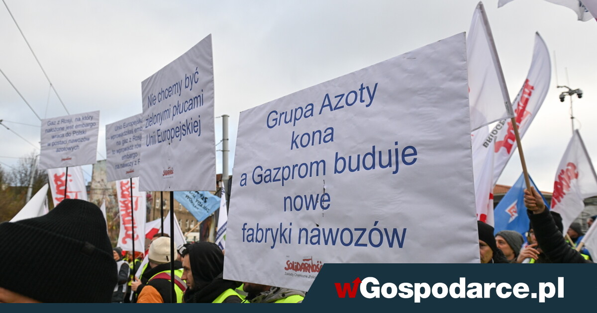 Wyszli na ulicę! „Stop importowi nawozów z Rosji”