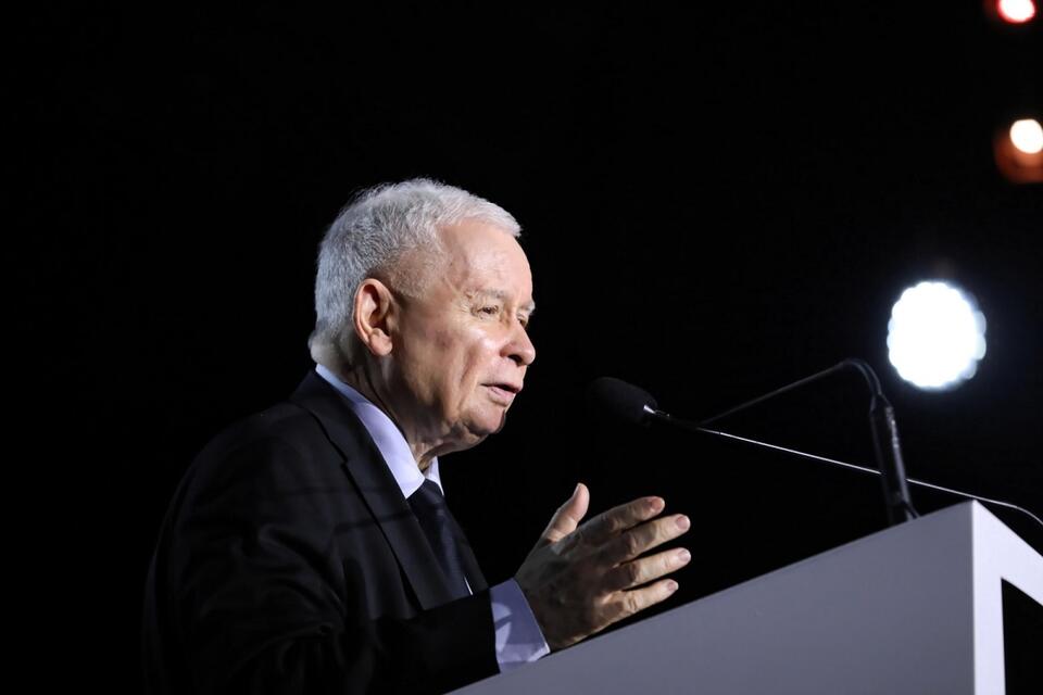 Jarosław Kaczyński  / autor: 	PAP/Tomasz Gzell