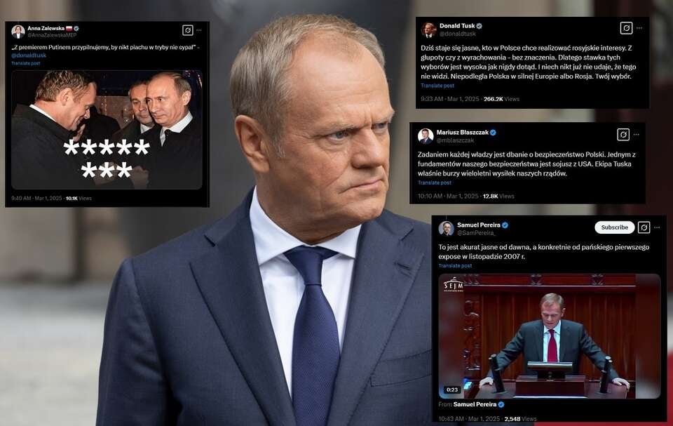 Reseciarz Tusk miota oskarżeniami. "Rosyjskie interesy"