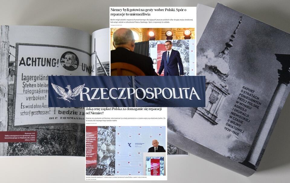 zdjęcie ilustracyjne - w tle raport o stratach poniesionych przez Polskę w czasie okupacji niemieckiej / autor: Fratria/rp.pl
