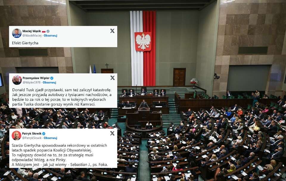 Posłowie na sali obrad Sejmu / autor: PAP/Marcin Obara/X