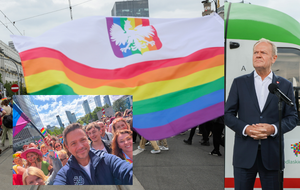 Parada Równości, Rafał Trzaskowski na Paradzie / Donald Tusk w Łomży / autor: PAP / Facebook/Rafał Trzaskowski