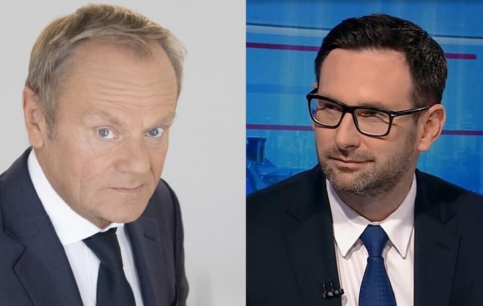 Donald Tusk/Daniel Obajtek / autor: Fratria/screenshot TVP INFO