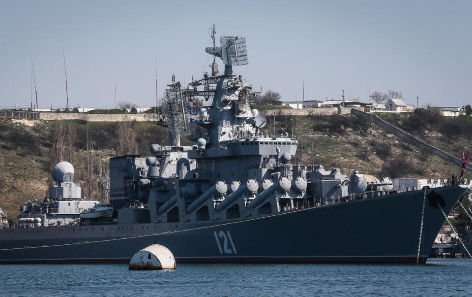 Krążownik Moskwa / autor: PAP/EPA