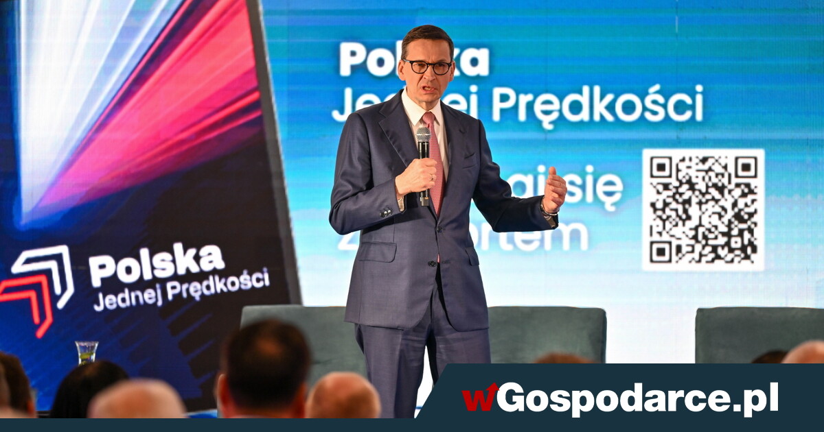 Mateusz Morawiecki prezentuje „Polskę jednej prędkości”