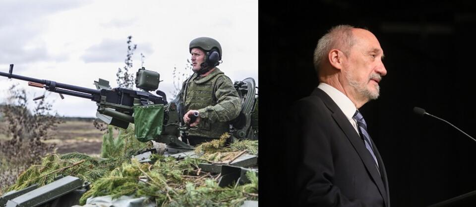 Ćwiczenia wojskowe Zapad'17; Szef MON Antoni Macierewicz / autor: mil.ru/PAP/Paweł Supernak