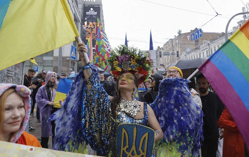 Parada Równości w Kijowie / autor: PAP/EPA/SERGEY DOLZHENKO