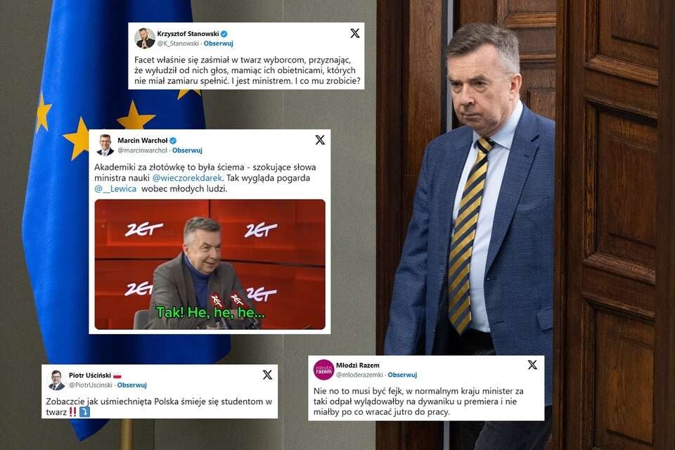 Minister nauki i szkolnictwa wyższego Dariusz Wieczorek (Lewica) / autor: Fratria/X