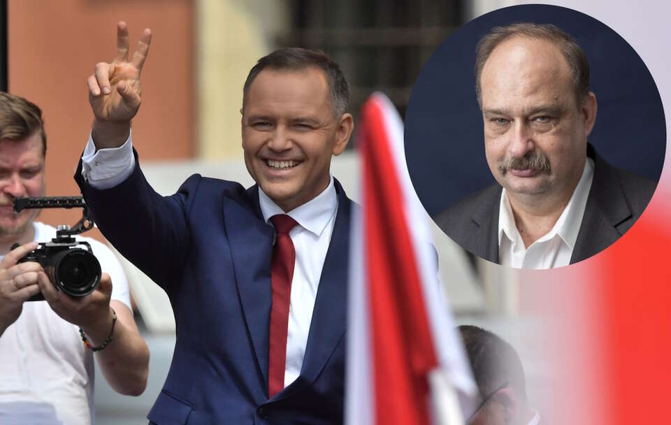 Karol Nawrocki, prof. Wojciech Polak / autor: PAP/Piotr Nowak/IPN