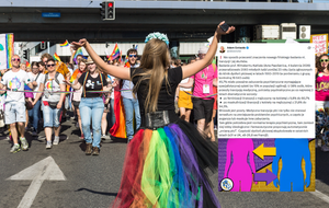 Parada równości  / autor: Fratria/X/@delestoile