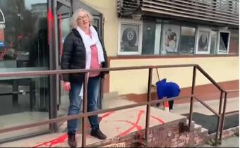 WIDEO Lempart butna wobec pani sprzątającej