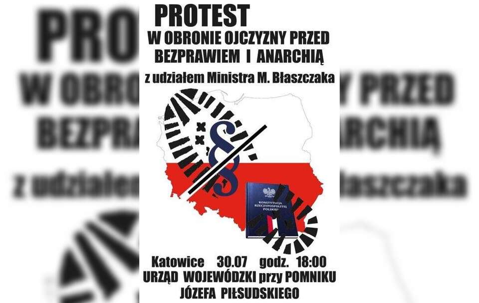 Protest w obronie Ojczyzny przed bezprawiem i anarchią!
