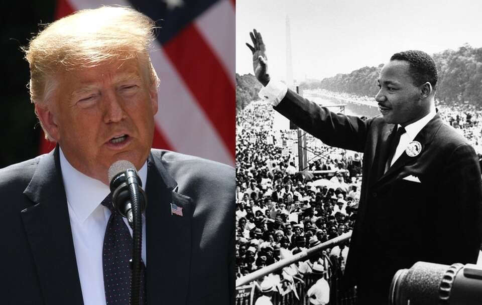 Trump: Przyciągnąłem większy tłum niż Martin Luther King