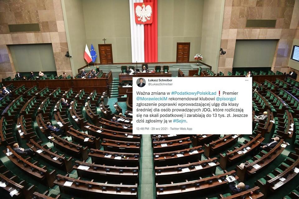 W Sejmie odbyło się II czytanie podatkowego Polskiego Ładu / autor: PAP/Radek Pietruszka/Twitter
