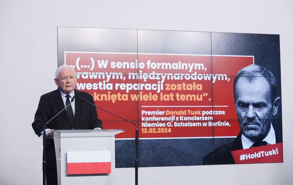 Prezes PiS Jarosław Kaczyński / autor: PAP/Marcin Obara