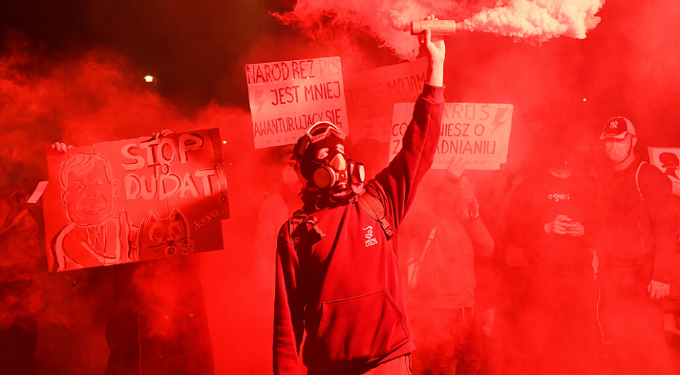 Uczestnicy protestu pod hasłem 'Na Warszawę!' / autor: PAP/Radek Pietruszka
