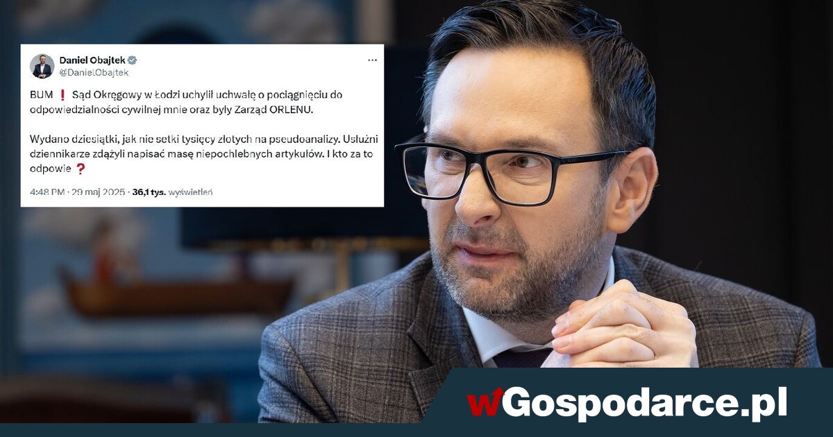 Obajtek: uchwała uchylona, ale kto odpowie za hejt?