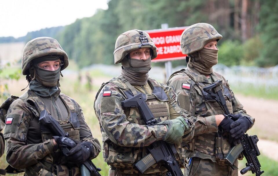 Polscy żołnierze na granicy z Białorusią / autor: MON/Twitter