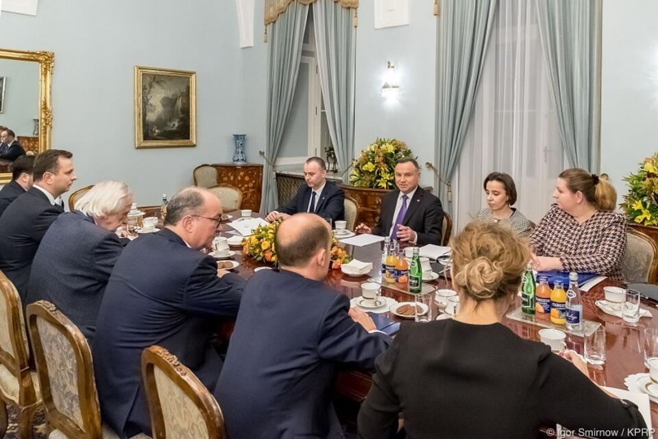 Spotkanie prezydenta z przedstawicielami klubów i kół parlamentarnych / autor: fot. Igor Smirnow/KPRP