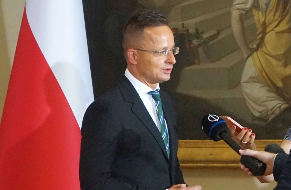 Minister spraw zagranicznych Węgier Peter Szijjarto / autor: PAP/EPA