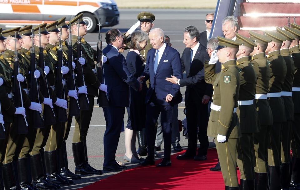 Joe Biden w Wilnie / autor: PAP/EPA/TOMS KALNINS