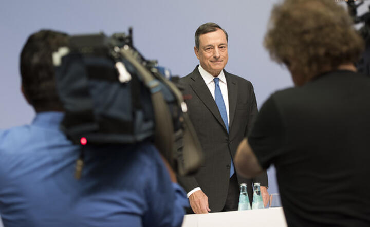 Mario Draghi, prezes Europejskiego Banku Centralnego  Źródło: https://www.flickr.com/photos/europeancentralbank/20923830280/in/album-72157657942940956/