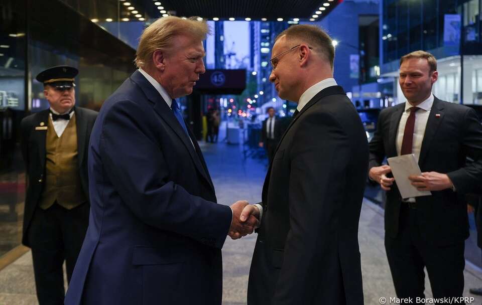 Donald Trump i Andrzej Duda / autor: Marek Borawski/KPRP