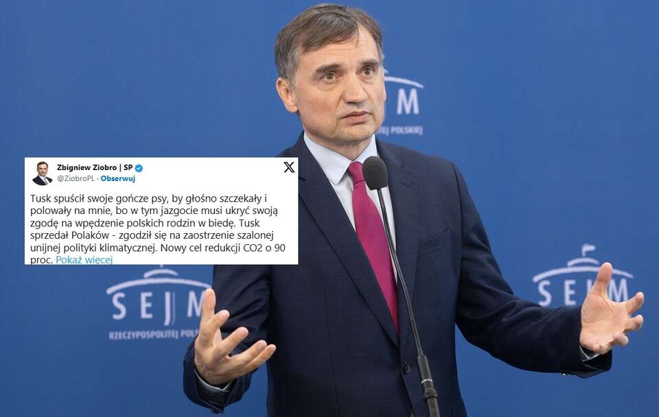 Ziobro: Tusk nie jest premierem Polski, to kapo