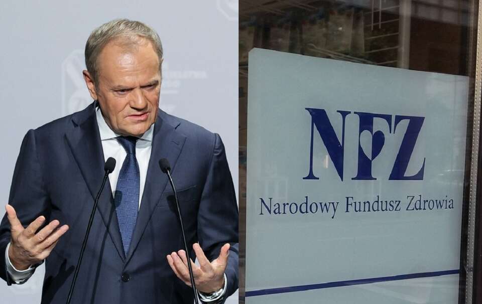 Donald Tusk/NFZ / autor: PAP/Paweł Supernak/Fratria