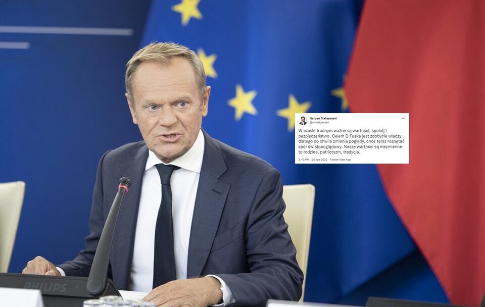 Lider PO Donald Tusk / autor: Fratria