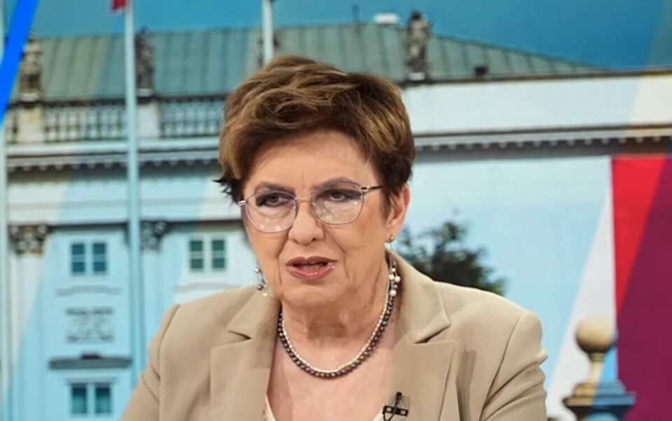 TYLKO U NAS. "Salon Dziennikarski". Polska w Radzie Pokoju? Jakubowska: "Piłeczka jest po stronie Koalicji 13 Grudnia, parlamentu i rządu". Na zdjęciu Aleksandra Jakubowska / autor: Telewizja wPolsce24