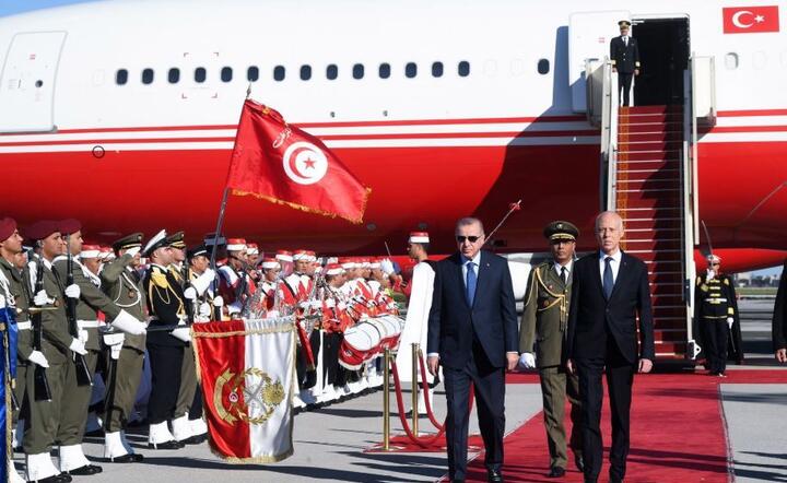 Recep Tayyip Erdogan  / autor: PAP/EPA/PRESIDENCY OF TUNISIA HANDOUT