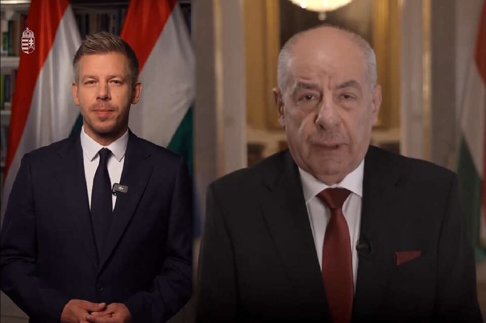 Premier Węgier Peter Magyar oraz prezydent Tamas Sulyok / autor: X/magyarpeterMP/DrTamasSulyok