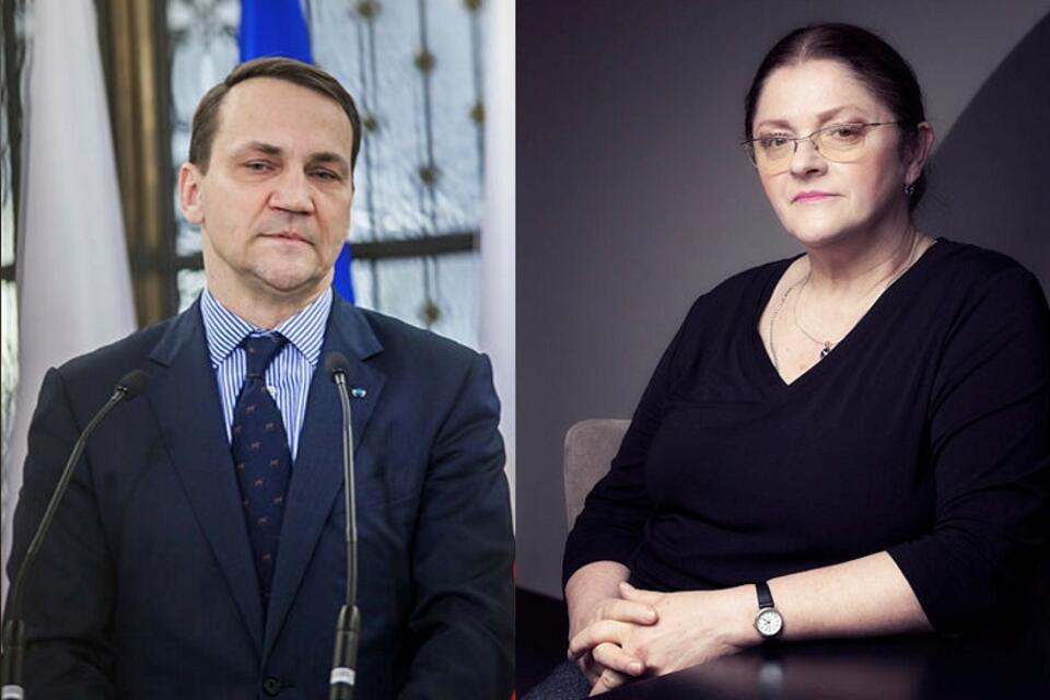 Radosław Sikorski/Krystyna Pawłowicz  / autor: fratria