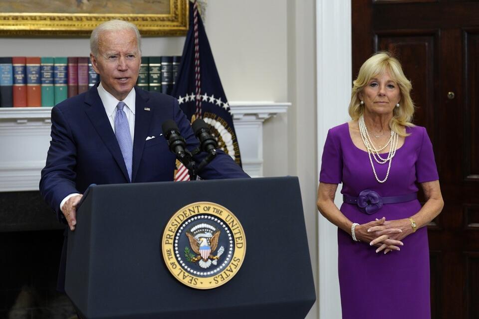 Prezydent USA Joe Biden / autor: PAP/EPA/Yuri Gripas / POOL