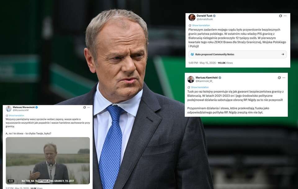 Premier Donald Tusk w Otwocku / autor: PAP/Piotr Nowak