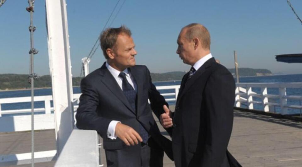 Tusk i Putin w życzliwej rozmowie / autor: premier.gov.pl