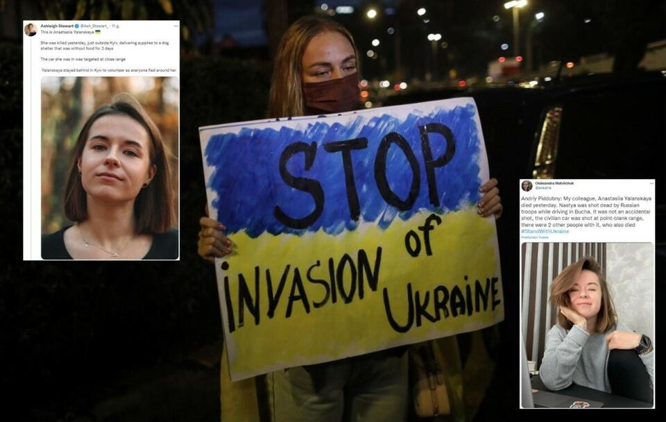 Tragiczna historia młodej Ukrainki. Zginęła niosąc pomoc / autor: PAP/EPA/FAZRY ISMAIL; Twitter (screeny)