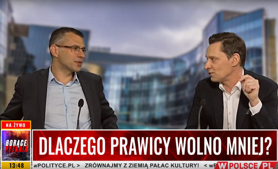 Jacek Karnowski i Krzysztof Ziemiec / autor: Screen/Telewizja wPolsce.pl