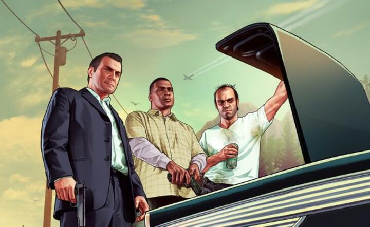 Bohaterowie gry GTA V - Michael, Franklin i Trevor. fot. Materiały promocyjne