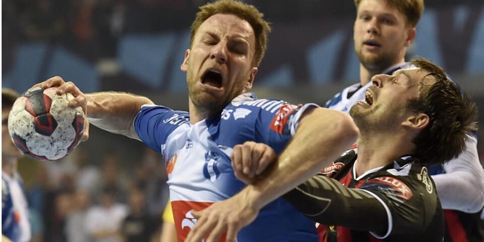 Fragment meczu Vardar – Wisła/fot. PAP/EPA/GEORGI LICOVSKI