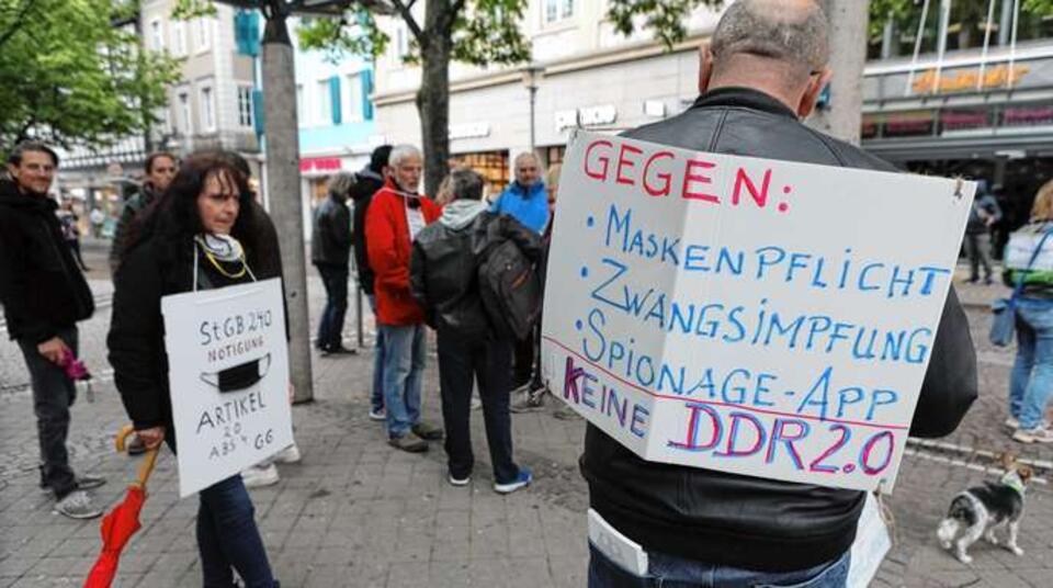 Protest przeciwko restrykcjom w Offenburgu / autor: offenburg.de