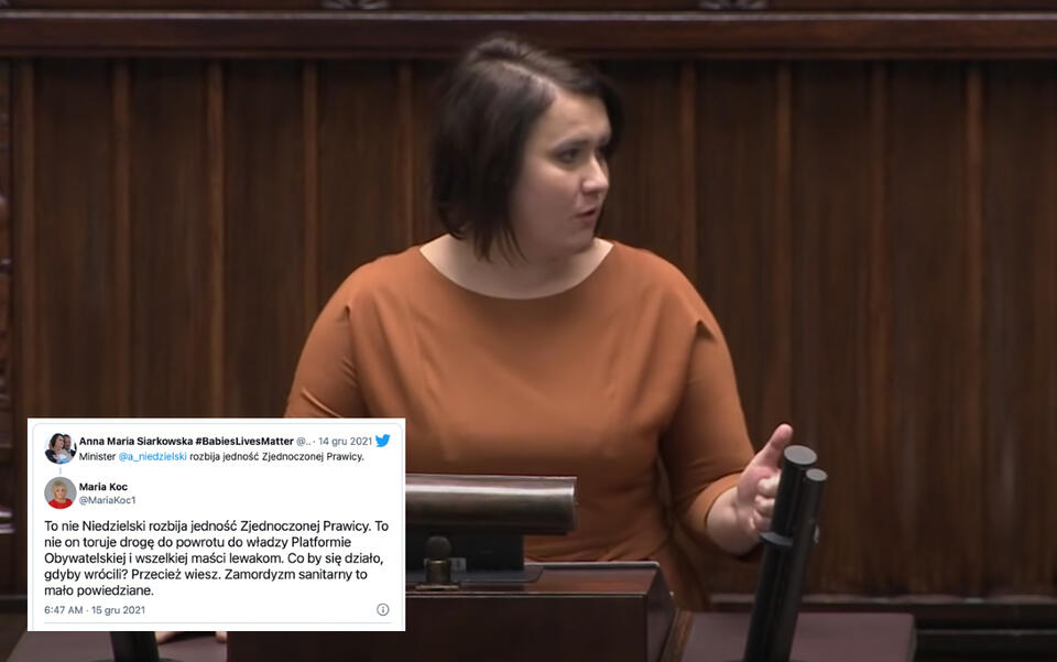 Siarkowska oskarżyła szefa MZ. Senator PiS odpowiada